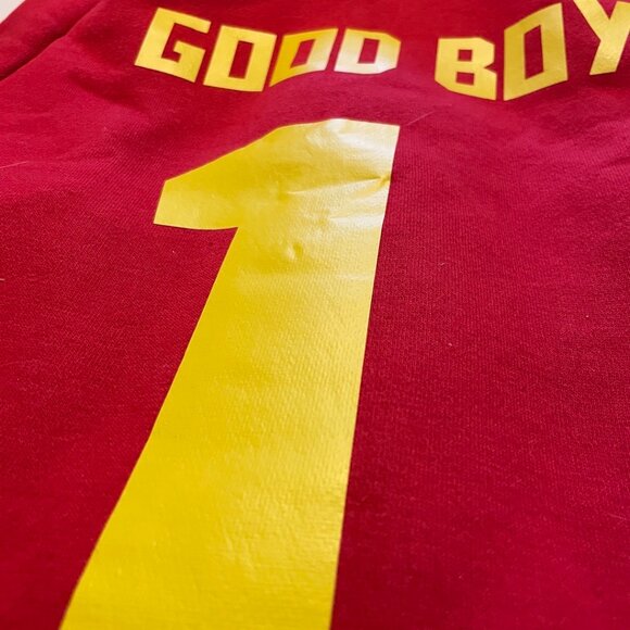 Red Ruse Good Boy Dog Sweatshirt Costume - Picture 2 of 12